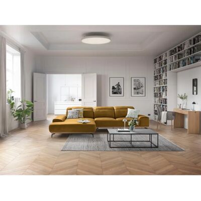 Musterring - MR 2490 - Kurkuma - Schwarz Füße - Sofa Musterring - MR 2490 - Kurkuma - Schwarz Füße - Sofa