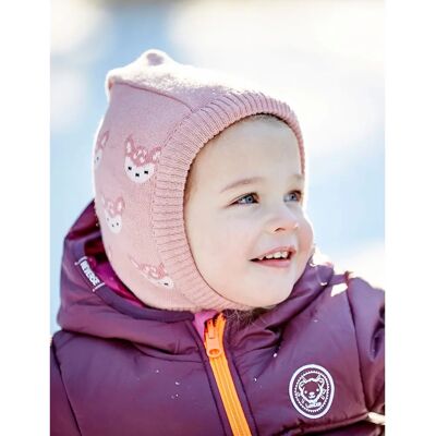 Maximo Reh Mädchen Rosa Braun Mütze - Mütze Maximo Reh Mädchen Rosa Braun Mütze - Mütze