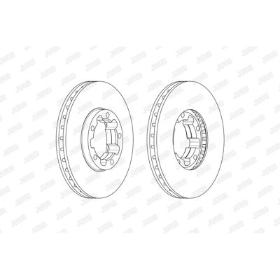 JURID - 569231J - 28mm - M12 ventilato - Disco freno JURID - 569231J - 28mm - M12 ventilato - Disco freno