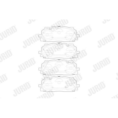 Jurid A3 A4 A5 A6 A7 A8 Q5 Q7 Q8 Brake Pads - Front Axle - R90 Homologated Jurid A3 A4 A5 A6 A7 A8 Q5 Q7 Q8 Brake Pads - Front Axle - R90 Homologated