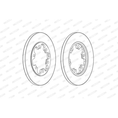 Ford Transit DDF2485C Bremsscheibe - Hinten, 6 Löcher, 308mm Ford Transit DDF2485C Bremsscheibe - Hinten, 6 Löcher, 308mm