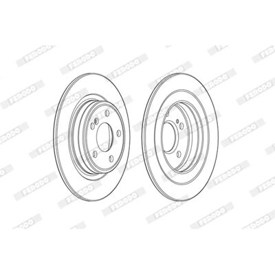 FERODO Mercedes-Benz DDF2486C Bremsscheibe - Mercedes-Benz CLA, GLA, Klasse A, B FERODO Mercedes-Benz DDF2486C Bremsscheibe - Mercedes-Benz CLA, GLA, Klasse A, B