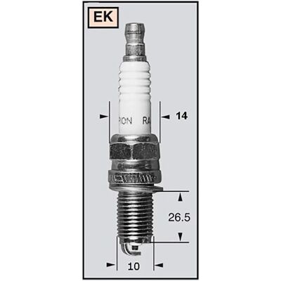 Champion Rek6yc - Nickel Spark Plug - Motorcycle Champion Rek6yc - Nickel Spark Plug - Motorcycle