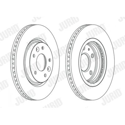 JURID 563120JC Αερόψυκτος δίσκος φρένου - Δίσκος JURID 563120JC Αερόψυκτος δίσκος φρένου - Δίσκος