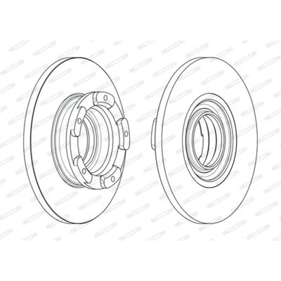 Σετ Δίσκων Φρένων Ford Transit - 16mm Στερεά - DDF2471 Σετ Δίσκων Φρένων Ford Transit - 16mm Στερεά - DDF2471
