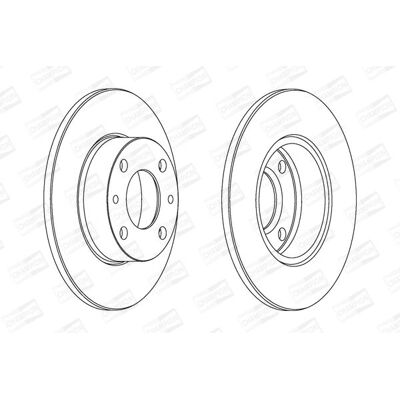 Δίσκος φρένων Champion 227mm - Τύπος Voll για Fiat, Seat, Lancia, Yugo, Zastava Δίσκος φρένων Champion 227mm - Τύπος Voll για Fiat, Seat, Lancia, Yugo, Zastava