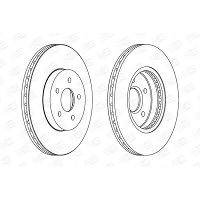 CHAMPION 562180CH - Ford Mondeo 3 Kombi - 24mm αερισμένο - Δισκοφρένωση CHAMPION 562180CH - Ford Mondeo 3 Kombi - 24mm αερισμένο - Δισκοφρένωση