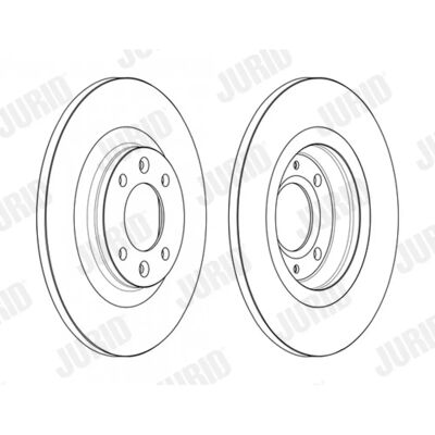 JURID 563162JC - Δίσκος φρένου υψηλής ποιότητας για Peugeot, Citroën, DS JURID 563162JC - Δίσκος φρένου υψηλής ποιότητας για Peugeot, Citroën, DS