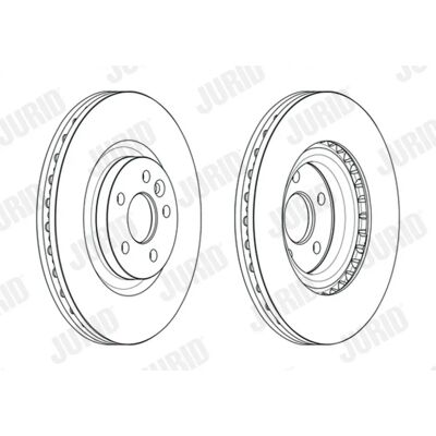 JURID J9C2136 - Αερόψυκτος δίσκος φρένων για Land Rover/Jaguar JURID J9C2136 - Αερόψυκτος δίσκος φρένων για Land Rover/Jaguar