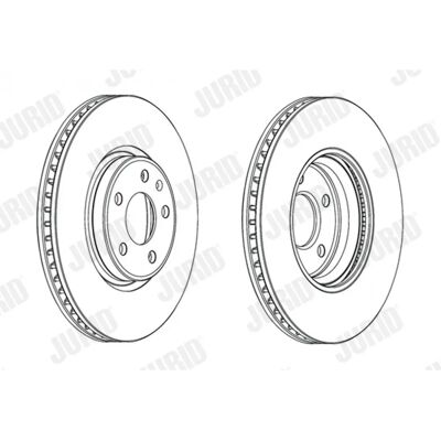 JURID Disco de freno para Audi - Ventilado, Recubierto, Compatible con Q5, A4 B8, A6 C7, A7 Sportback, A5 B8 JURID Disco de freno para Audi - Ventilado, Recubierto, Compatible con Q5, A4 B8, A6 C7, A7 Sportback, A5 B8