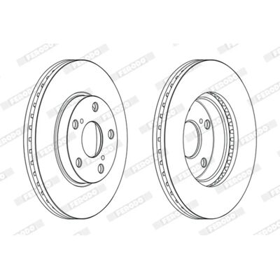 FERODO DDF2653C Αερόφρενο δίσκος - Δίσκος φρένων FERODO DDF2653C Αερόφρενο δίσκος - Δίσκος φρένων