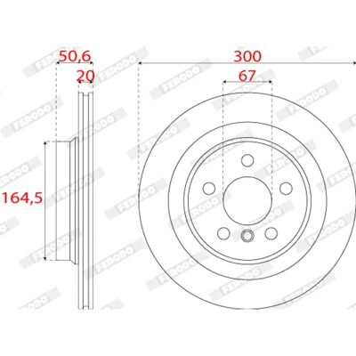 FERODO DDF2763C Ventilated Brake Disc - Disc brake for BMW X1, X2, MINI FERODO DDF2763C Ventilated Brake Disc - Disc brake for BMW X1, X2, MINI