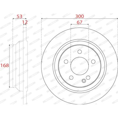 FERODO DDF2764C Mercedes-Benz Vito Van, Classe V - 12mm, 300mm, hinten, Satz FERODO DDF2764C Mercedes-Benz Vito Van, Classe V - 12mm, 300mm, hinten, Satz