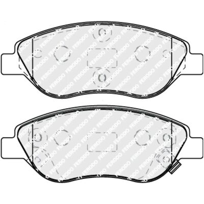 FERODO FDB5138 Bremsbeläge Set - Scheibenbremse, Verschleißanzeige, 151x57.4mm FERODO FDB5138 Bremsbeläge Set - Scheibenbremse, Verschleißanzeige, 151x57.4mm