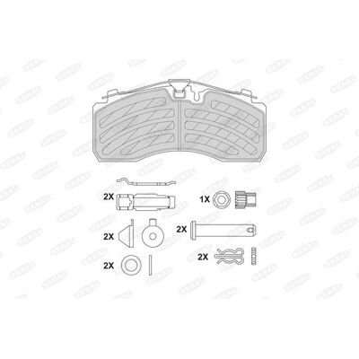 BERAL BCV29257TK Bremsbeläge-Set - Mit Verschleißanzeige BERAL BCV29257TK Bremsbeläge-Set - Mit Verschleißanzeige