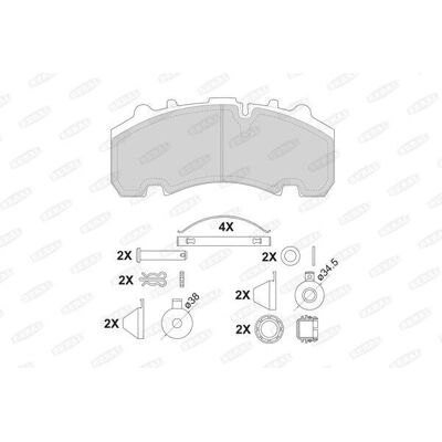 BERAL BCV29263TK Plaquettes de frein - Prêtes pour indicateur d'usure BERAL BCV29263TK Plaquettes de frein - Prêtes pour indicateur d'usure
