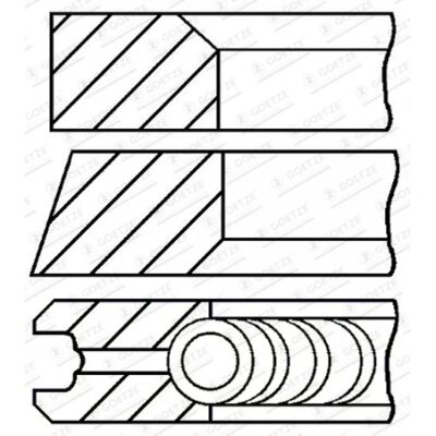 GOETZE ENGINE 08-432407-00 Piston Ring Set - Land Rover, Peugeot, Citroën, Jaguar GOETZE ENGINE 08-432407-00 Piston Ring Set - Land Rover, Peugeot, Citroën, Jaguar