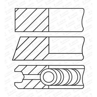 GOETZE ENGINE 08-449700-10 - Set di segmenti dei pistoni BMW & MINI GOETZE ENGINE 08-449700-10 - Set di segmenti dei pistoni BMW & MINI
