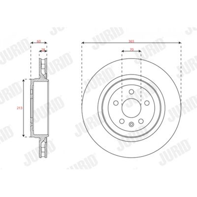 JURID Modello S Disco freno ventilato - Disco freno JURID Modello S Disco freno ventilato - Disco freno