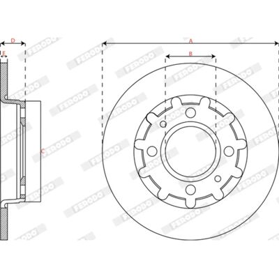 FERODO DDF2985C Disc de frână - PEUGEOT 2008 II, 208 II, Opel Corsa F - Solid, 249mm FERODO DDF2985C Disc de frână - PEUGEOT 2008 II, 208 II, Opel Corsa F - Solid, 249mm