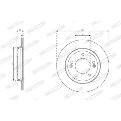 FERODO DDF3037C Fékfékpálya - Teljes, 262mm, 10mm, Kia Niro/Hyundai Ioniq FERODO DDF3037C Fékfékpálya - Teljes, 262mm, 10mm, Kia Niro/Hyundai Ioniq