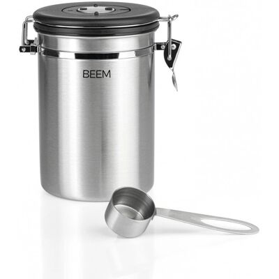 BEEM 7702 Rostfritt stål kaffeförvaringsbehållare - 1,9L BEEM 7702 Rostfritt stål kaffeförvaringsbehållare - 1,9L
