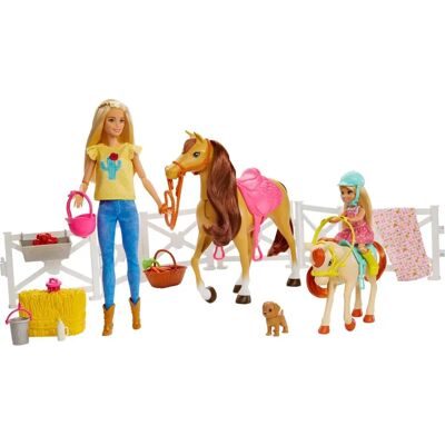 Barbie - Hugs N Horses - 2 chevaux - Chelsea - Set de jeu - Publicité Barbie - Hugs N Horses - 2 chevaux - Chelsea - Set de jeu - Publicité