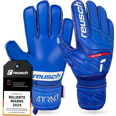 Reusch Attrakt Silver Junior - Blau/Weiß - Fußballhandschuhe Reusch Attrakt Silver Junior - Blau/Weiß - Fußballhandschuhe