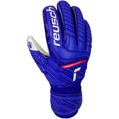REUSCH Kinder Fußballhandschuhe - Attrakt Grip Finger Support - Größe 6 - Blau & Weiß REUSCH Kinder Fußballhandschuhe - Attrakt Grip Finger Support - Größe 6 - Blau & Weiß