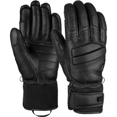 Gants de Ski Reusch Master Pro - Cuir de mouton, PrimaLoft Gold, Velcro - Publicité Gants de Ski Reusch Master Pro - Cuir de mouton, PrimaLoft Gold, Velcro - Publicité