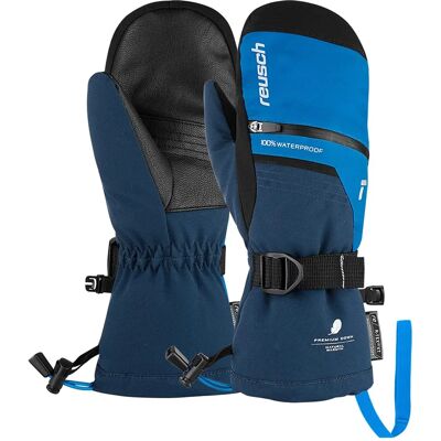 Gants de ski pour enfants REUSCH - Imperméables, Isolation en duvet, Bleu/Noir Gants de ski pour enfants REUSCH - Imperméables, Isolation en duvet, Bleu/Noir