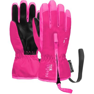 Gants de ski pour enfants roses Reusch - Chauds, coupe-vent, déperlants - Modèle Ben Gants de ski pour enfants roses Reusch - Chauds, coupe-vent, déperlants - Modèle Ben