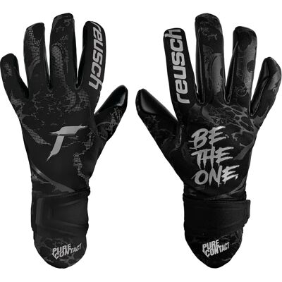 Reusch Infinity Junior Goalkeeper Gloves - Black - Durable Latex Grip Reusch Infinity Junior Goalkeeper Gloves - Black - Durable Latex Grip