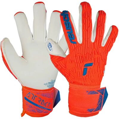 Reusch Attrakt Gold X Freegel Goalkeeper Gloves - Orange - 8.5 Reusch Attrakt Gold X Freegel Goalkeeper Gloves - Orange - 8.5