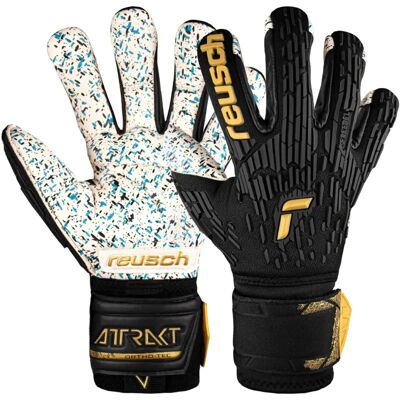 Reusch Czarny i Złoty Rękawice Bramkarskie - Attrakt Freegel Fusion Ortho-Tec Reusch Czarny i Złoty Rękawice Bramkarskie - Attrakt Freegel Fusion Ortho-Tec