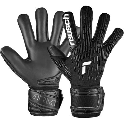 Gants de gardien noirs Reusch - Attrakt Freegel Infinity Finger Support Gants de gardien noirs Reusch - Attrakt Freegel Infinity Finger Support