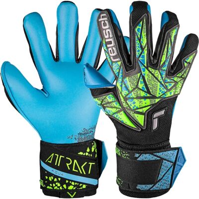 Reusch Attrakt Aqua Goalkeeper Gloves - Black Reusch Attrakt Aqua Goalkeeper Gloves - Black