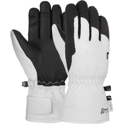 Reusch Gants Angie R-TEX XT - Gants pour enfants - Blanc / Noir - 6 Reusch Gants Angie R-TEX XT - Gants pour enfants - Blanc / Noir - 6