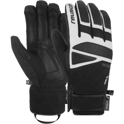 Gants de ski Reusch Thunder R-TEX XT - Unisex, Noir-Blanc, Taille 8 Gants de ski Reusch Thunder R-TEX XT - Unisex, Noir-Blanc, Taille 8
