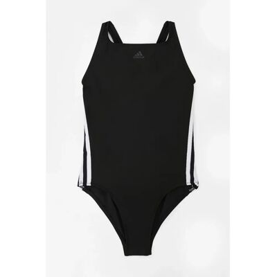 adidas Mädchen Athly V 3-Streifen Badeanzug - Schwarz adidas Mädchen Athly V 3-Streifen Badeanzug - Schwarz