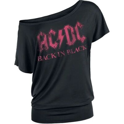 AC/DC Back in Black lyhythihainen T-paita - Nainen AC/DC Back in Black lyhythihainen T-paita - Nainen