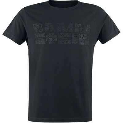 Rammstein Werk Short-Sleeve T-paita - Mies - Musta Rammstein Werk Short-Sleeve T-paita - Mies - Musta