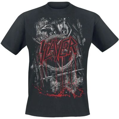 Slayer Dripping Eagle Musta T-Paita - Mies Slayer Dripping Eagle Musta T-Paita - Mies