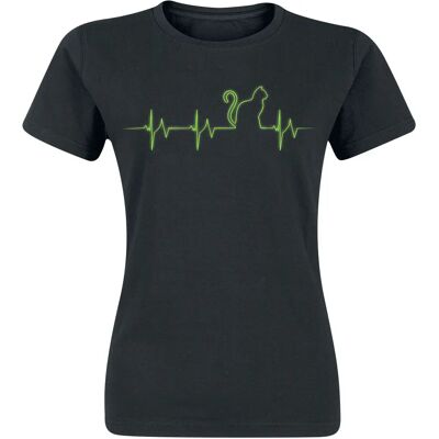 Tierisch Katzogramm lyhythihainen T-Paita - Unisex - Musta Tierisch Katzogramm lyhythihainen T-Paita - Unisex - Musta