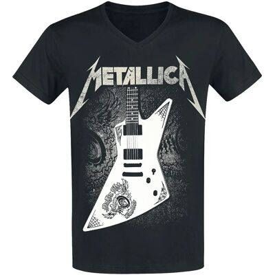 Metallica Papa Het Guitar T-Shirt - Kortærmet - Sort - L Metallica Papa Het Guitar T-Shirt - Kortærmet - Sort - L
