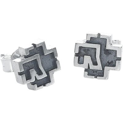 Rammstein Logo Ohrringe aus Sterlingsilber - Unisex Rammstein Logo Ohrringe aus Sterlingsilber - Unisex