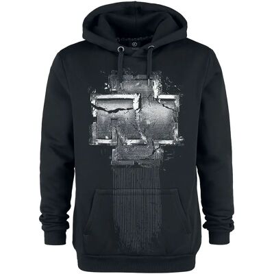 Rammstein Broken Logo Hoodie - Schwarz - Hoodie Rammstein Broken Logo Hoodie - Schwarz - Hoodie
