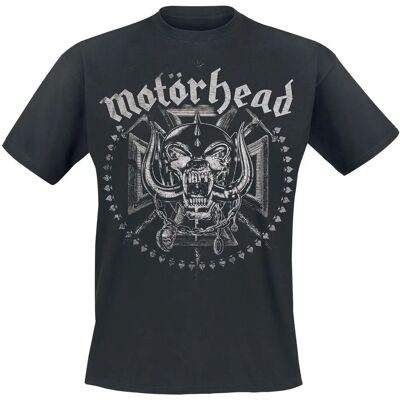 Motörhead Iron Cross Swords T-Shirt - Kurze Ärmel - M bis XXL - Herren - Schwarz Motörhead Iron Cross Swords T-Shirt - Kurze Ärmel - M bis XXL - Herren - Schwarz