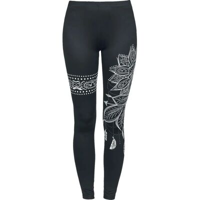 Gothicana by EMP Skinny Hoher Bund Schwarze Leggings - Leggings Gothicana by EMP Skinny Hoher Bund Schwarze Leggings - Leggings