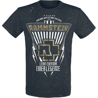 Rammstein Legende - T-Paita Lyhythihainen - Musta - Normaali istuvuus Rammstein Legende - T-Paita Lyhythihainen - Musta - Normaali istuvuus
